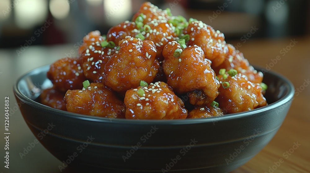 Delicious Sesame Chicken in a Bowl Delicious Sesame Chicken in a Bowl