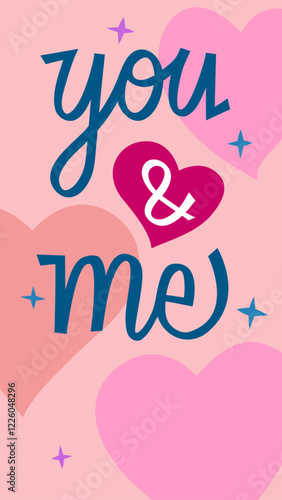 You and me for Valentines day with Heart_You and me for Valentines day with Heart