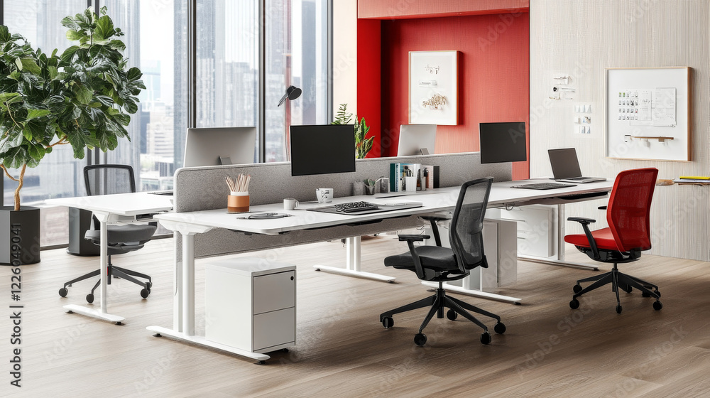 The workspace is designed for productivity and craftsmanship.
