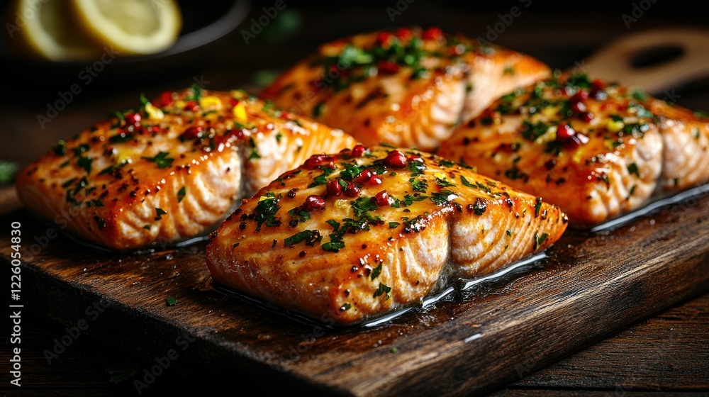 Delicious Grilled Salmon Fillets with Herbs and Lemon Delicious Grilled Salmon Fillets with Herbs and Lemon