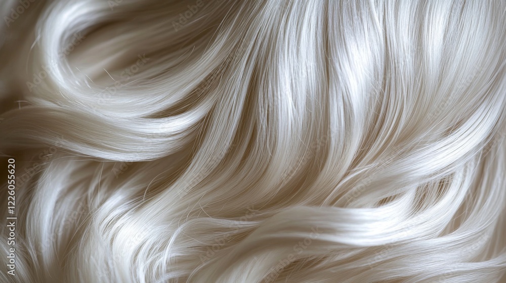 Silky Smooth Blonde Hair Waves Flowing Gently Silky Smooth Blonde Hair Waves Flowing Gently