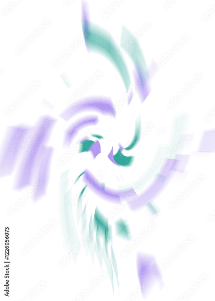 Obraz premium An abstract transparent iridescent color blur design element.