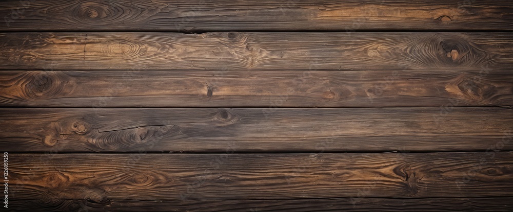 Fototapeta premium Dark weathered horizontal wooden texture