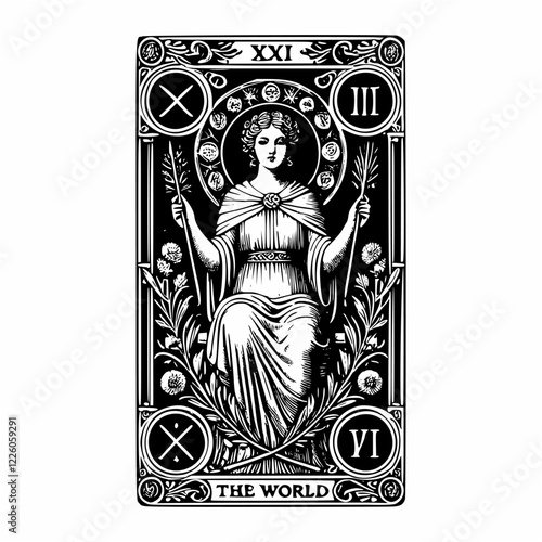 The World Tarot Card: Enlightenment through Completion