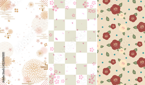 明治大正レトロな背景壁紙 　Japanese retrospective background	