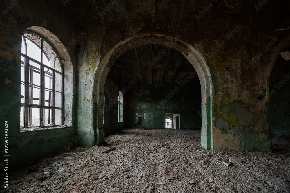 Fototapeta premium Old abandoned Yelets tobaccos factory