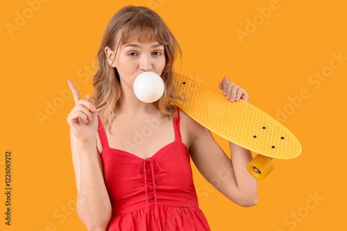 Beautiful young woman with ...