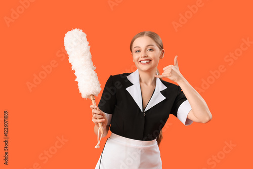 Female chambermaid with pp-...