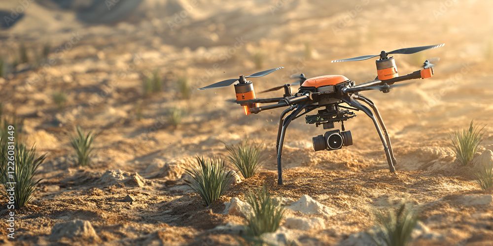 Drone Planting Seeds in an Arid Area for Sustainable Agriculture Drone Planting Seeds in an Arid Area for Sustainable Agriculture