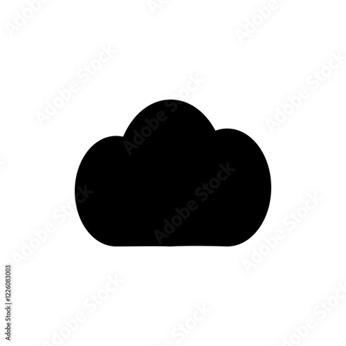 Cloud icon vector illustration. cloud sign and symbol