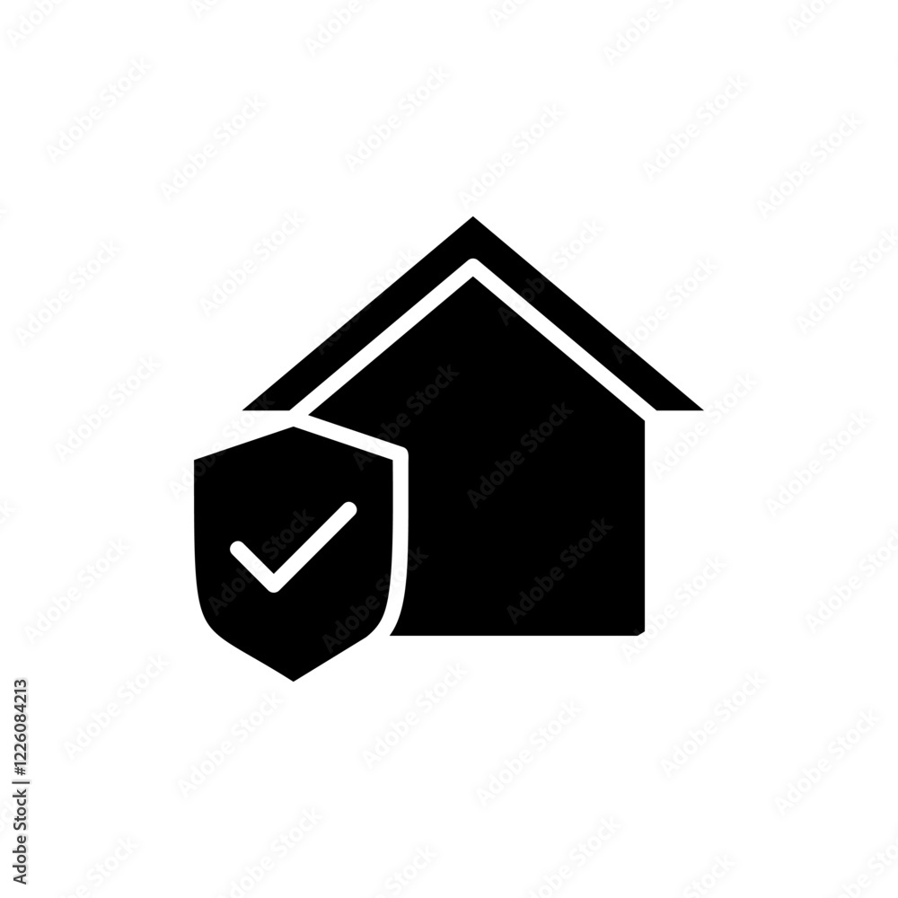 home insurance icon vector illustration. home protection sign and symbol home insurance icon vector illustration. home protection sign and symbol