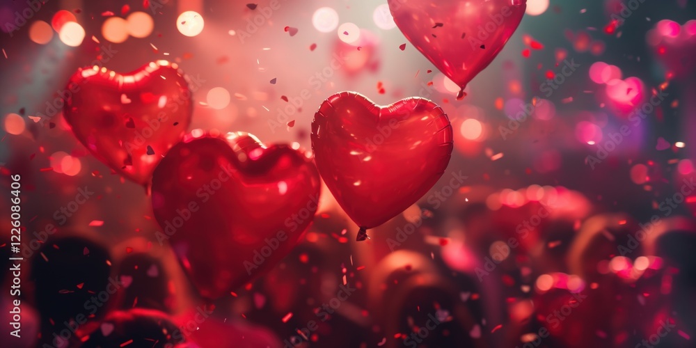 Balloons in heart shape Balloons in heart shape