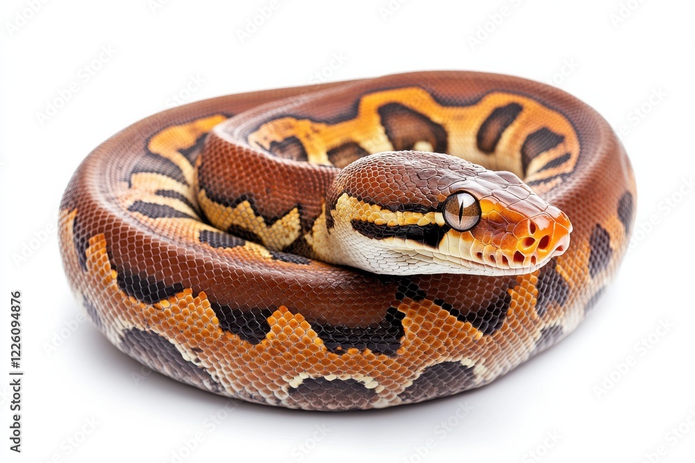 Stunning Ball Python in Close-Up Stunning Ball Python in Close-Up