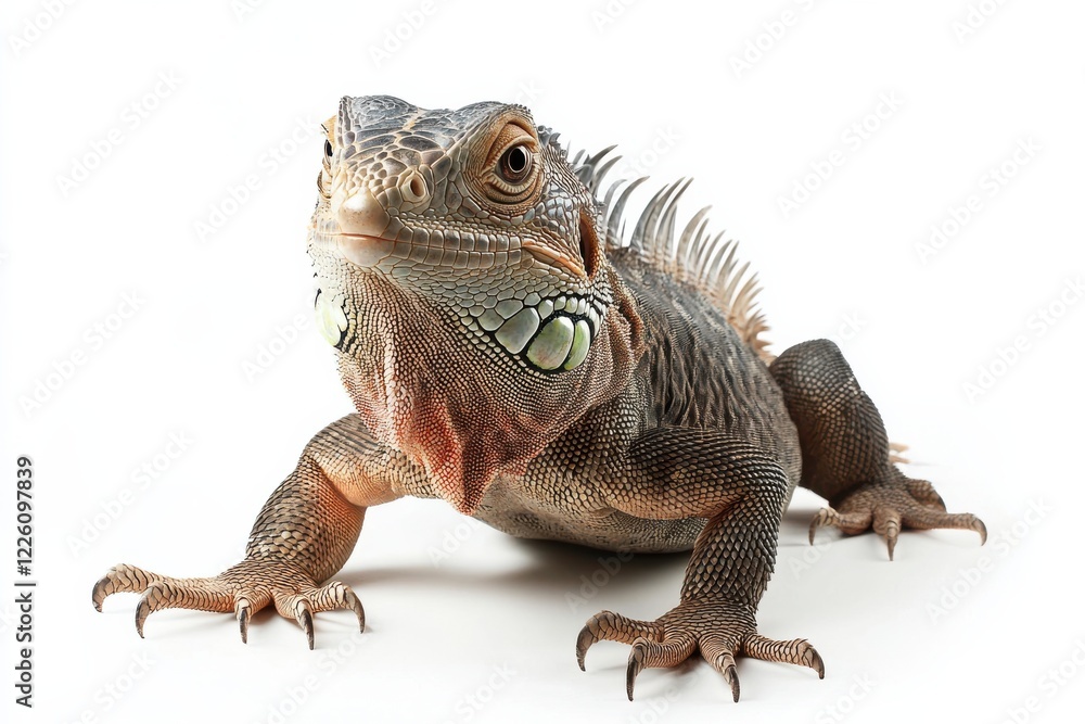 Naklejka premium Close-up of a Green Iguana