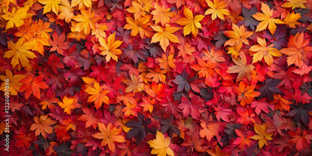 Vibrant autumn leaves falling nature's canvas aerial perspective fall season colorful foliage Vibrant autumn leaves falling nature's canvas aerial perspective fall season colorful foliage