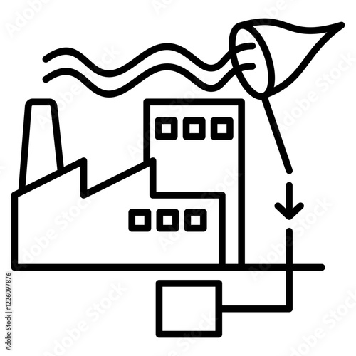 carbon capture icon