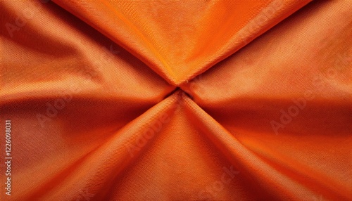 Striking Symmetrical Orange Linen Texture Background with Subtle Orblike Patterns A Timeless Composition Capturing the Richness of Natural and Manmade Textures. photo