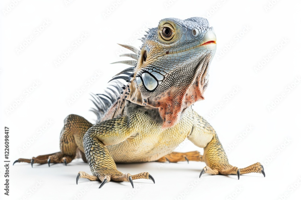 Fototapeta premium Close-up of a vibrant iguana