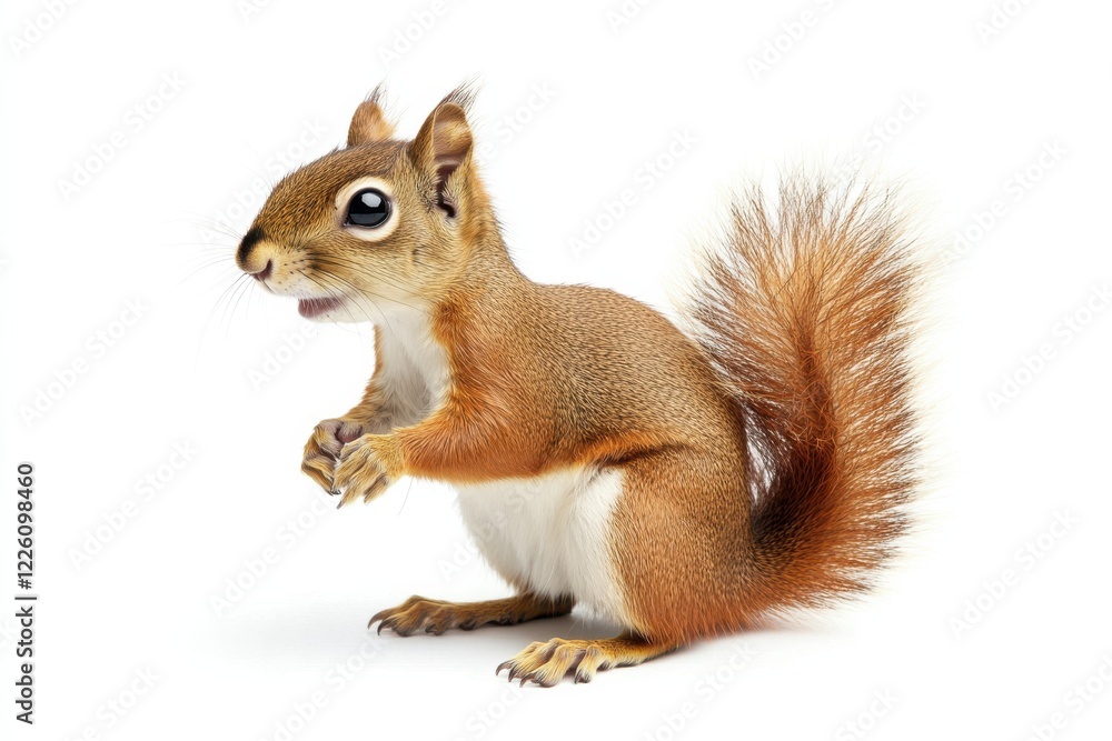 Adorable Red Squirrel Posing Adorable Red Squirrel Posing