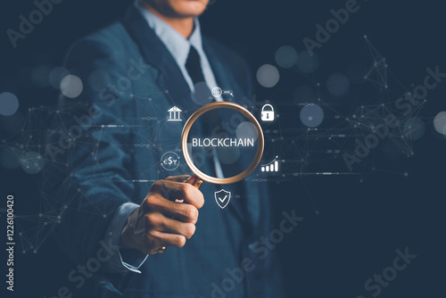 Blockchain Technology Concept, Revolutionizing Industries, Exploring the Boundless Potential of Blockchain Technology for Secure, Decentralized Transactions and Immutable Digital Data Management photo