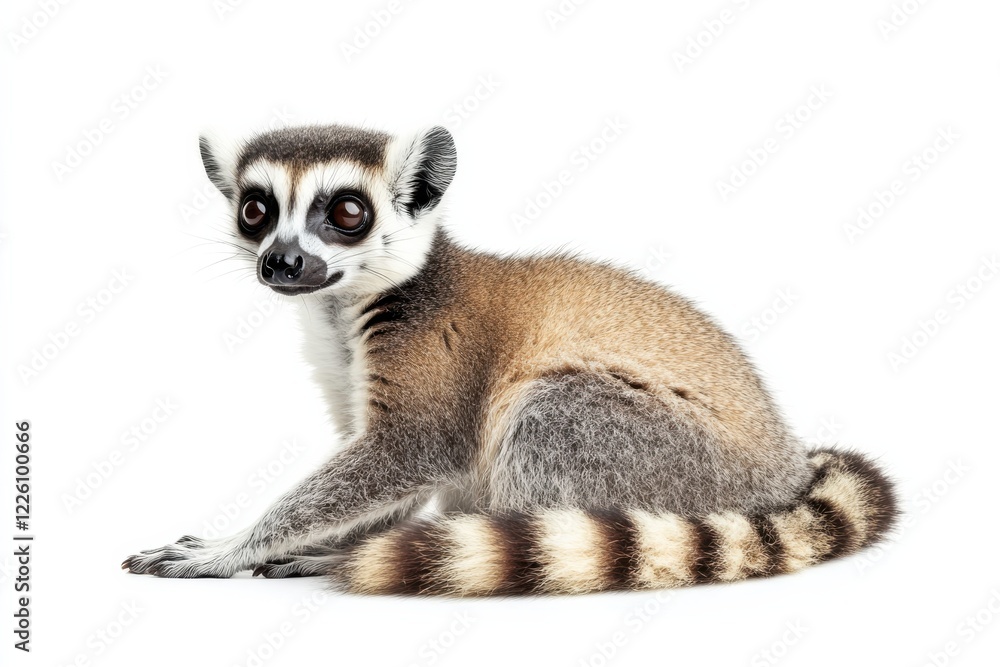 Obraz premium Adorable Ring-tailed Lemur Posing