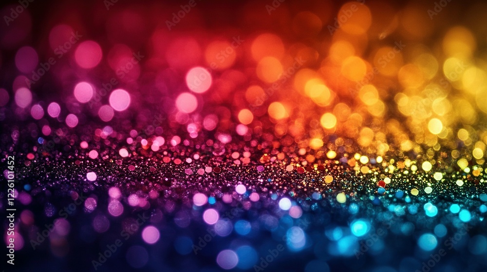 Colorful Glitter Bokeh Background Abstract Design Colorful Glitter Bokeh Background Abstract Design