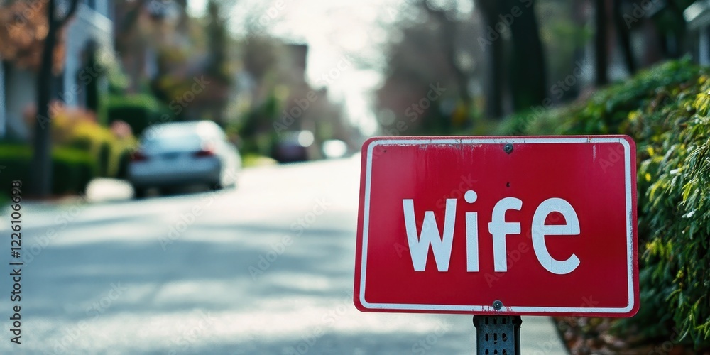 Close-up of a Street Sign Reading Close-up of a Street Sign Reading