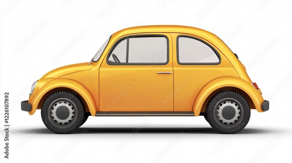 Vibrant Yellow 3D Cab Clipart on Transparent Background for Graphic Designs Vibrant Yellow 3D Cab Clipart on Transparent Background for Graphic Designs