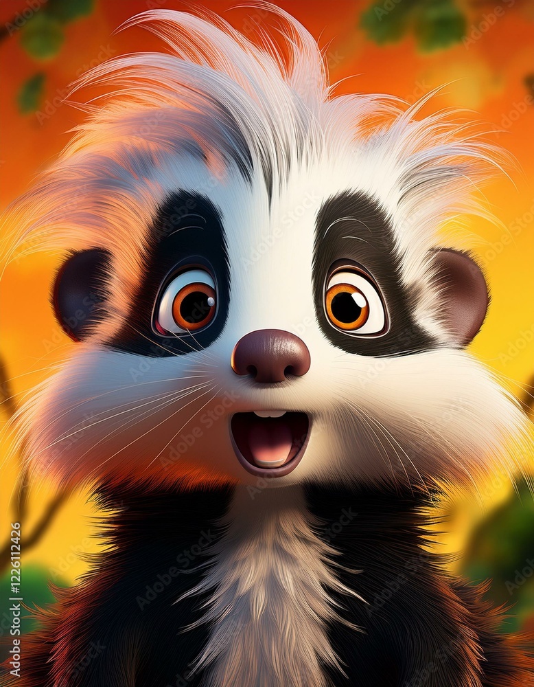 Fototapeta premium Niedliches Stinktier