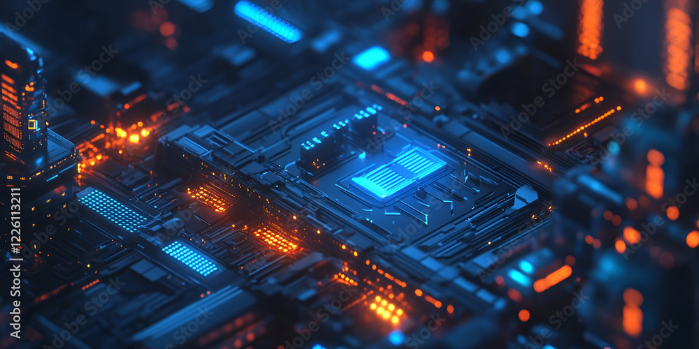 Fototapeta premium optics background with lots spots