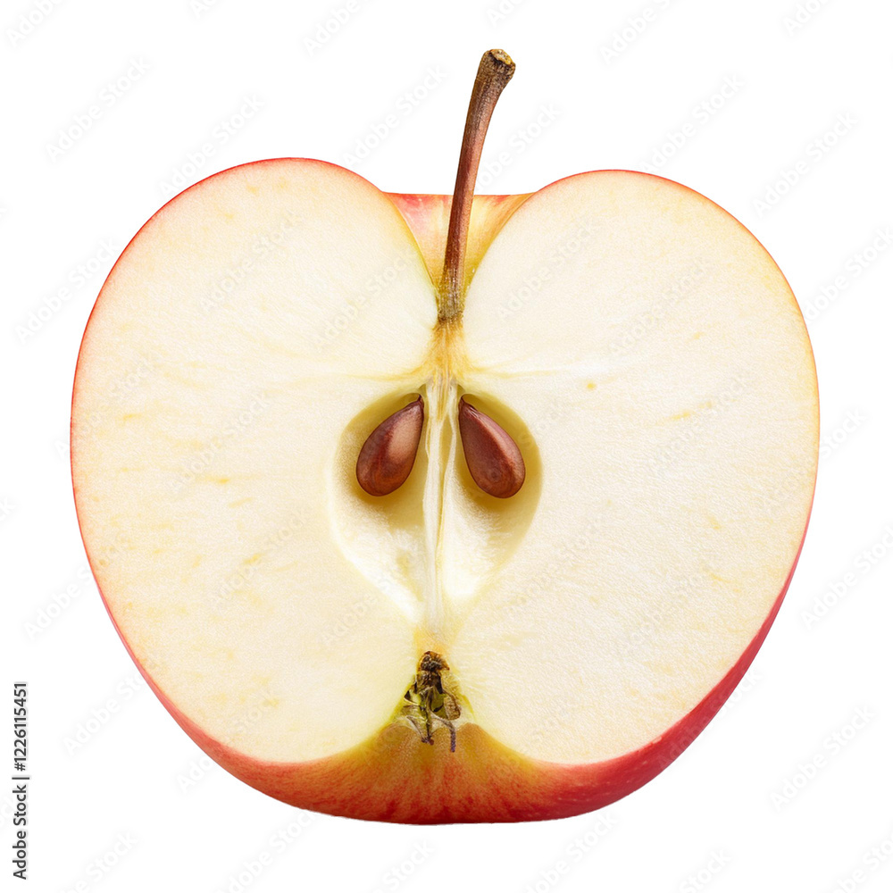 half of an apple