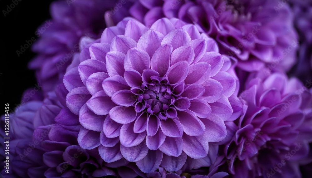 Stunning Purple Bloom Closeup Showcasing Soft Textures and Intricate Details of a Vibrant Blooming Flower in Stun at Stunning Purple Bloom Closeup Showcasing Soft Textures and Intricate Details of a Vibrant Blooming Flower in Stun at
