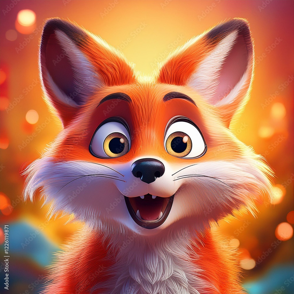 Obraz premium Lustiger Fuchs