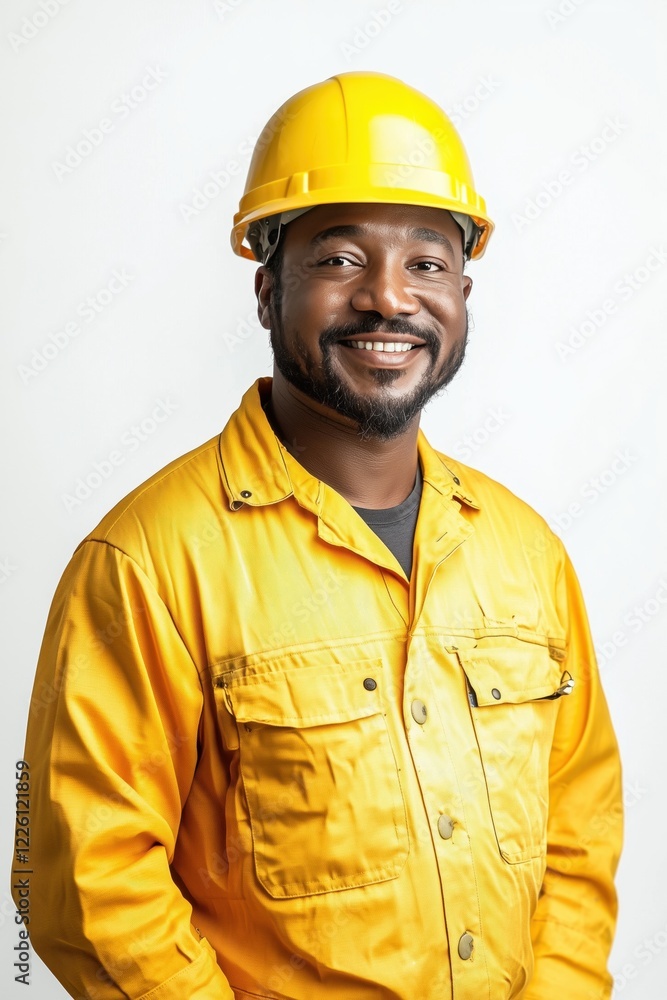 Experience worker technician in white background Experience worker technician in white background
