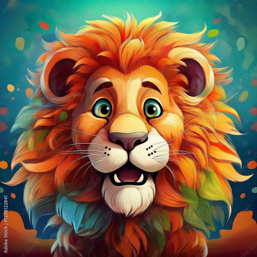 Obraz premium Lustiger Löwe