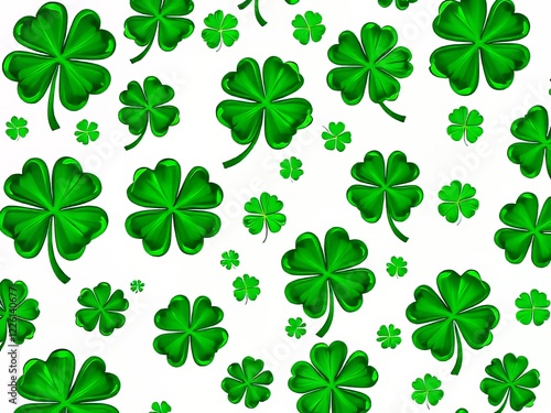 St. Patrick's Day Medical Science Illustrations - Vibrant Background Pattern photo