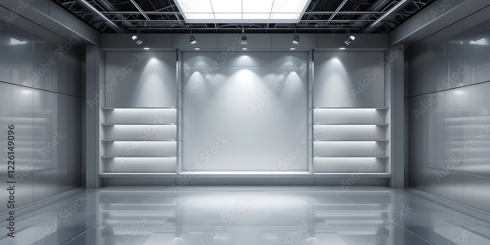Modern Minimalist Retail Display Space Design Modern Minimalist Retail Display Space Design