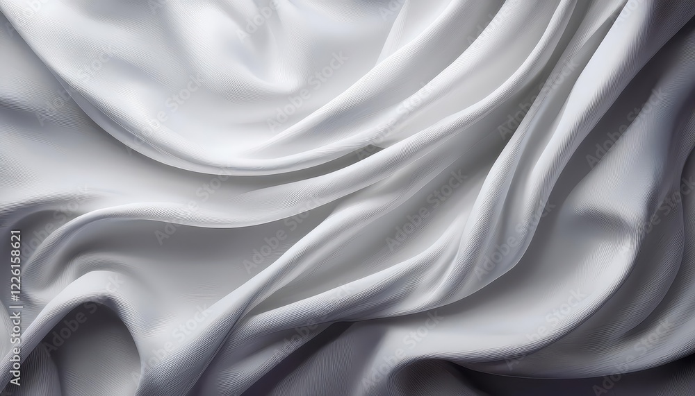 Rustic White Cloth Banner Showcasing Distinct Wrinkles and Wavy Texture with a CloseUp Perspective, Emphasizing Authenticity and Elegance Rustic White Cloth Banner Showcasing Distinct Wrinkles and Wavy Texture with a CloseUp Perspective, Emphasizing Authenticity and Elegance