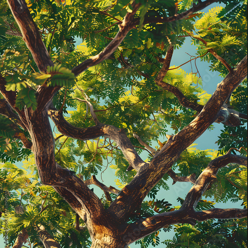 Majestic Oyamel Tree Stand Tall and Proud in Stunning Natural Landscape photo