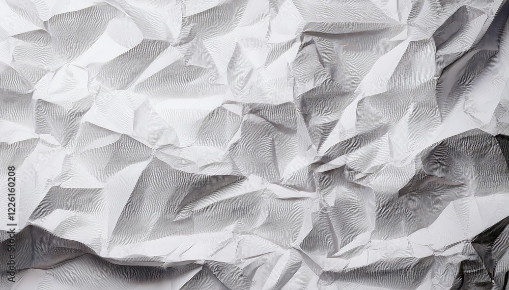 Uniquely Textured White Crumpled Paper Background for Digital or Mobile Designs, Offering a Raw and Authentic Ambiance Uniquely Textured White Crumpled Paper Background for Digital or Mobile Designs, Offering a Raw and Authentic Ambiance