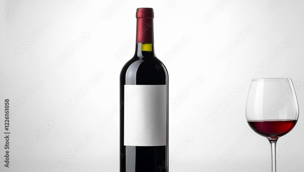 Red Wine Bottle Mockup Red Wine Bottle Mockup