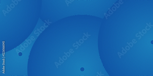 Modern abstract blue background with glowing geometric lines. Blue gradient hexagon shape design