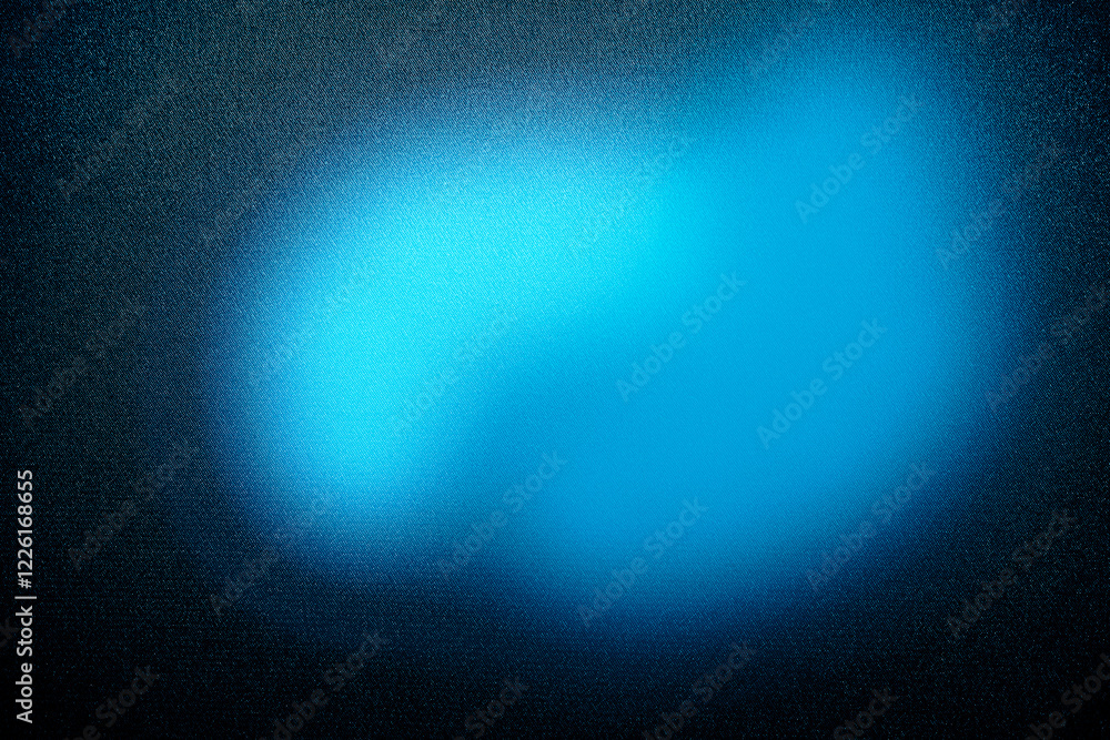 Circle round spot stain light oval ellipse lightspot ray. Black dark green blue turquoise mint teal agua cyan white abstract background. Bright glow shine, glare, flash. Noise grain. Design.