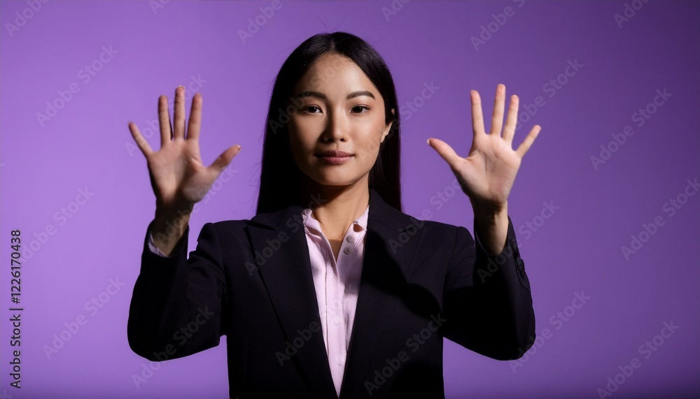 スーツを着た女性