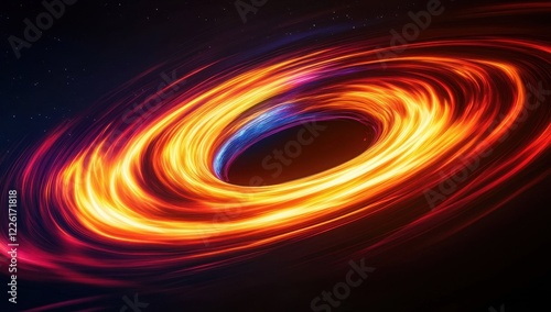 Wallpaper Mural Black hole surrounded by luminous gas and cosmic dust in deep space Torontodigital.ca