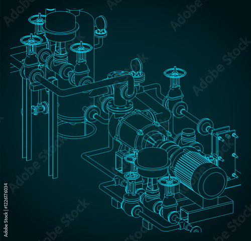 Gas compressor blueprint