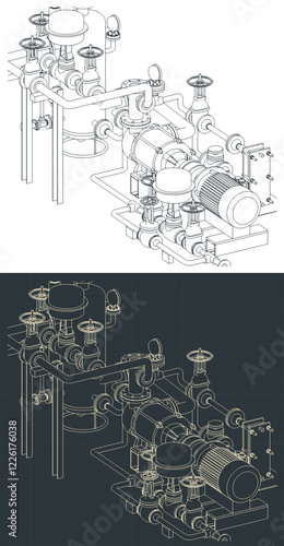 Gas compressor blueprints