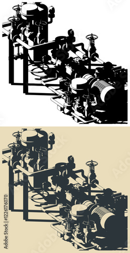 Gas compressor illustrations