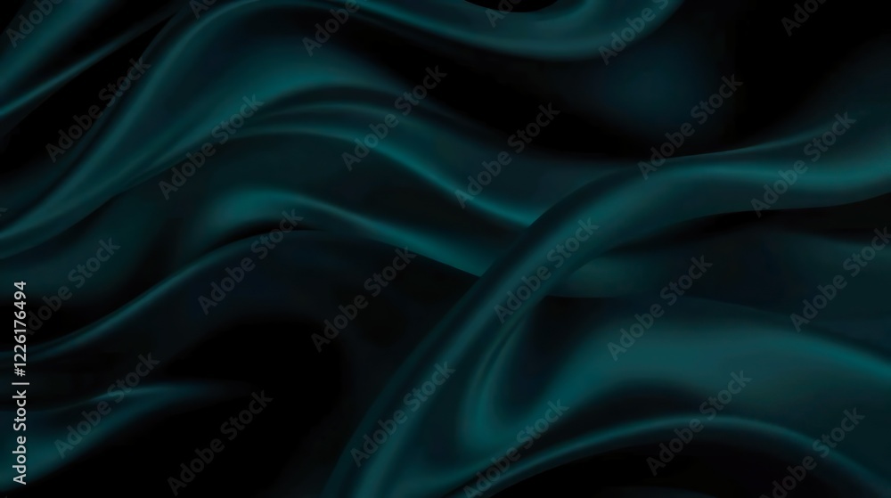 Fototapeta premium A luxurious and elegant background blending shades of black, dark blue, and deep emerald green in a seamless gradient.