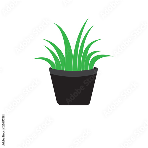 plant vector logo design template element